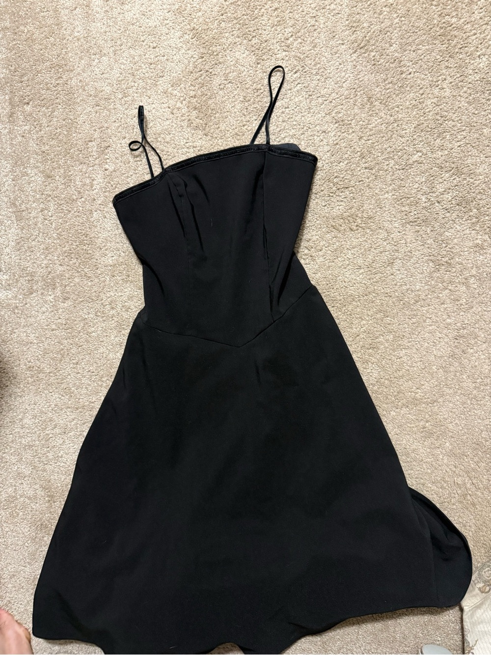 Studio 1940 Black Strapless A-Line Dress